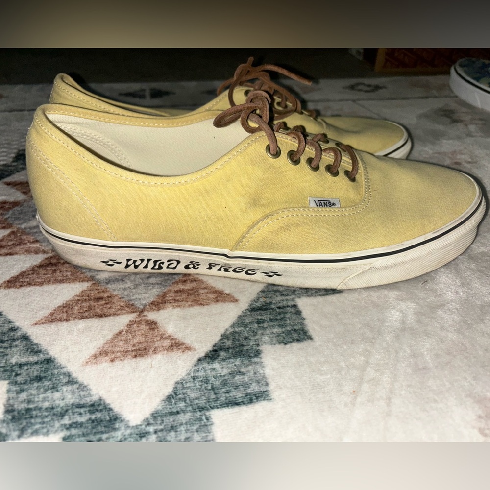 Vans yellow “Wild and Free”